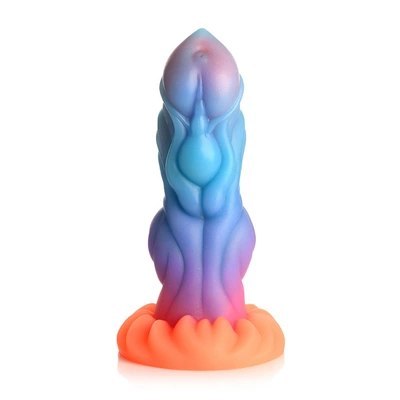 Świecące w ciemności silikonowe dildo Alien XR Brands