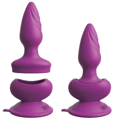 3some - Wibrujący Korek Analny Z Przyssawką 12cm