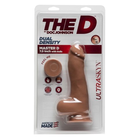 Doc Johnson - Realistyczne dildo z jądrami Master D 19 cm