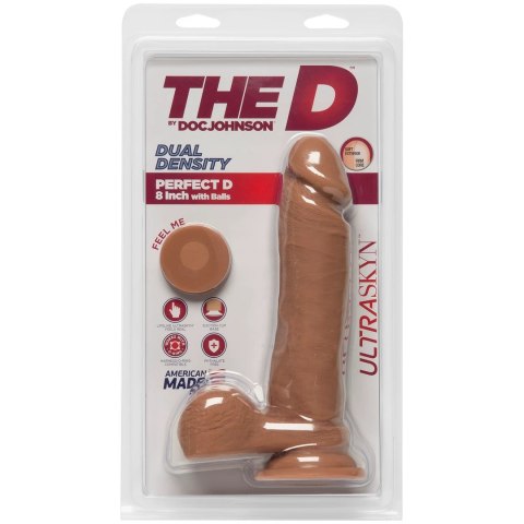 Doc Johnson - Realistyczne dildo z jądrami Perfect D 20 cm