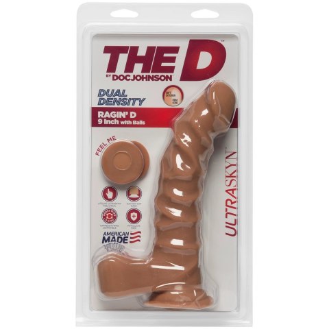 Doc Johnson - Realistyczne dildo z jądrami Ragin' D 22 cm