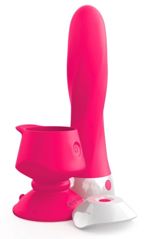 3some - Wibrator Deluxe Z Podstawą Ssącą 19cm