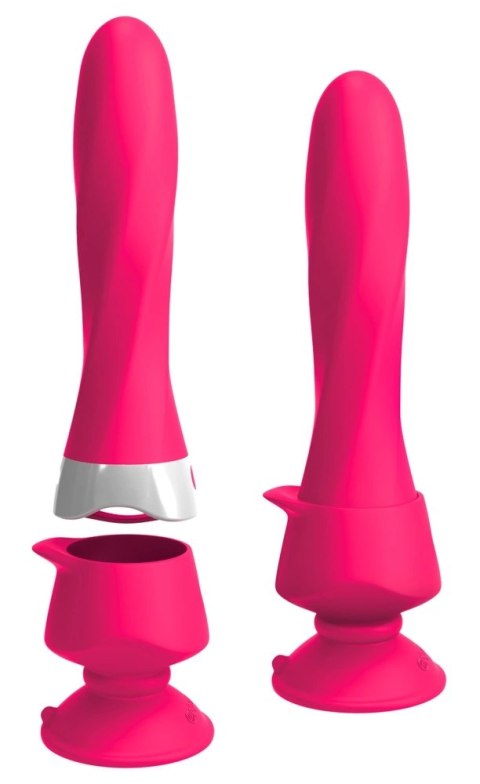 3some - Wibrator Deluxe Z Podstawą Ssącą 19cm