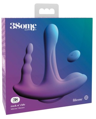 3some - Wibrator Do Potrójnej Stymulacji 18cm