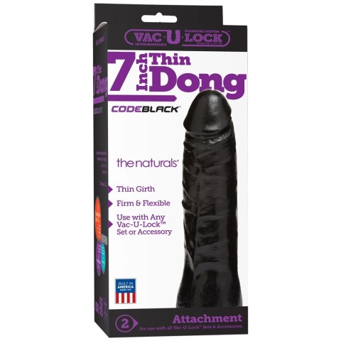 Doc Johnson - Twarde, cienkie dildo 18 cm