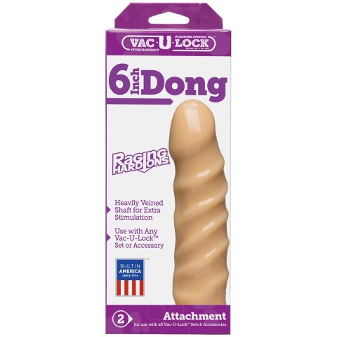 Doc Johnson - Twarde, skręcone dildo 15 cm