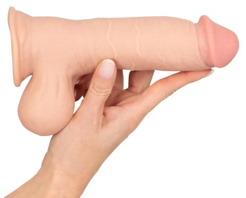 Nature Skin - Elastyczne Naturalne Dildo Z Ruchomą Skórą 19,9 cm