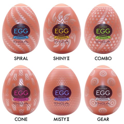 Tenga - 6 Jednorazowych Masturbatorów Egg HB Package II 6pcs