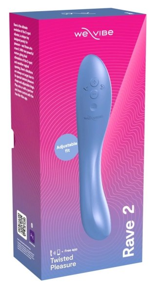 We-Vibe - Wibrator Punktu-G Z Aplikacją Rave 2 by We-Vibe Muted Blue