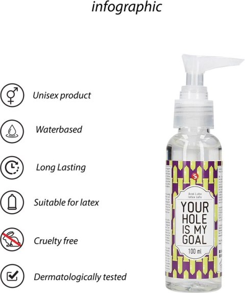 S-line by Shots - Lubrykant do seksu analnego Your Hole Is My Goal 100 ml