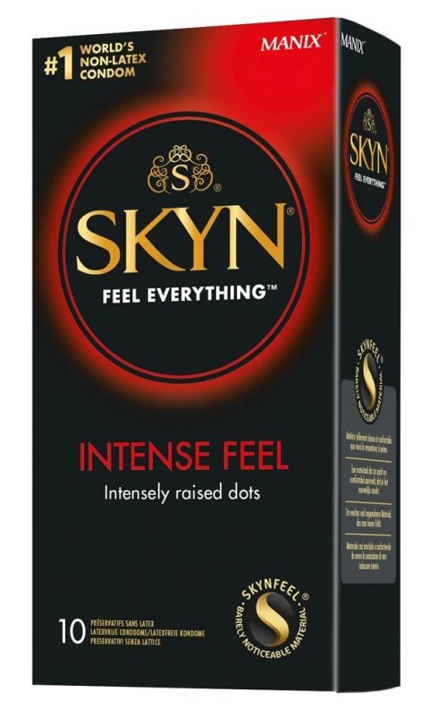 SKYN Intense Feel - Prezerwatywy Nielateksowe Ekstra Cienkie Z Powłoką Na Mokro 10 szt