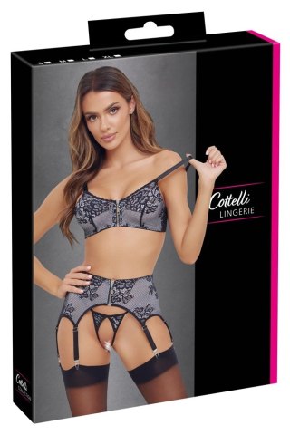 Cottelli LINGERIE - Seksowny 3-Częściowy Set Z Delikatną Koronką S