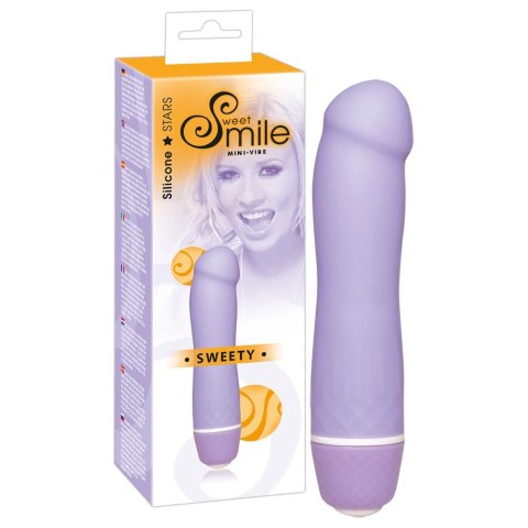 Sweet Smile - Fioletowy Mini Wibrator Z Żołędziem I 7 Trybami Wibracji