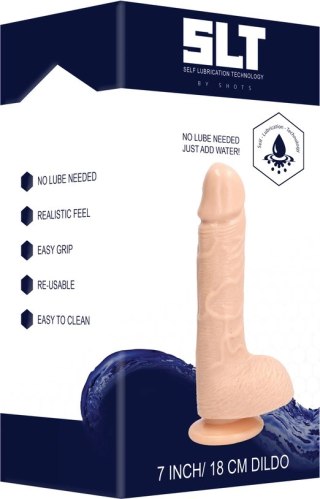 SLT by shots - Dildo otwierany na wodę, lubrykant 18 cm