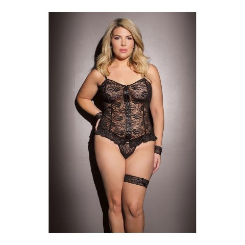 Coquette - Top z ramiączkami i stringami - plus size