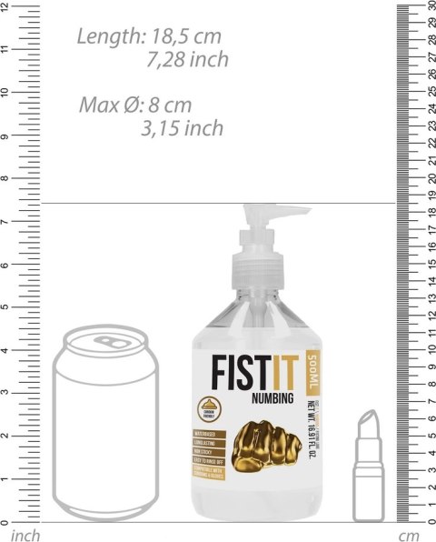 Fist It by Shots - Lubrykant znieczulający 500 ml