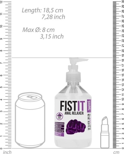 Fist It by Shots - Relaksujący lubrykant do seksu analnego 500 ml