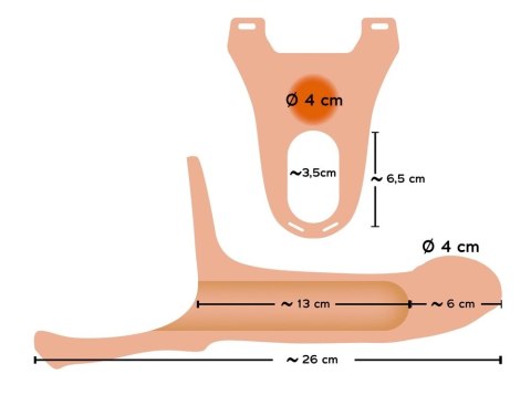 You2Toys - Silikonowe duże dildo na pasku