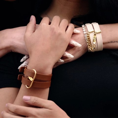 Crave - ICON Cuffs - Eleganckie mankiety pokryte 18k złotem