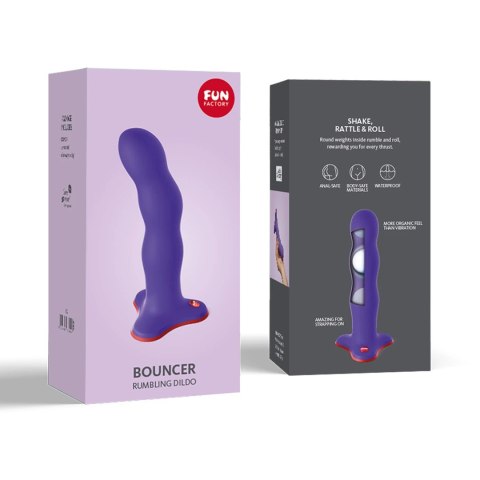 Fun Factory - Bouncer Unique Strap-on Dildo Fioletowe