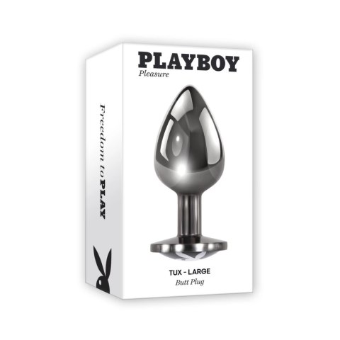 Playboy Pleasure - Korek analny Tux Aluminium - bardzo duży