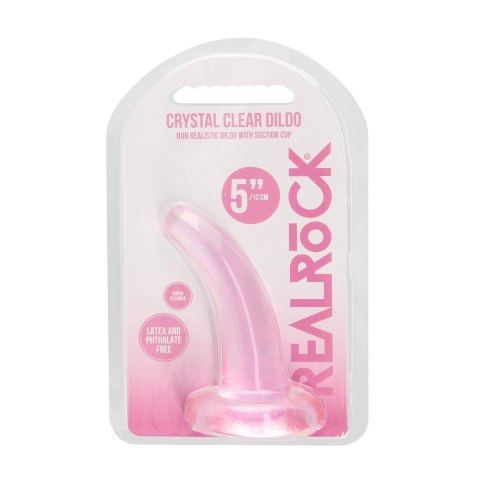 RealRock - Dildo z przyssawką zakrzywione 11,5 cm