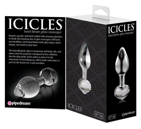 Icicles - Ekskluzywny Szklany Korek Idealny Do Masażu