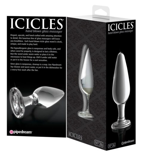 Icicles - Ekskluzywny Szklany Korek Idealny Do Masażu