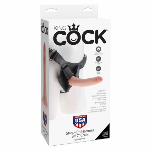 King Cock - Uprząż na dildo + dildo 15 cm