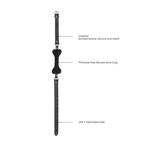 Ouch! - Silikonowy knebel do ust - kość