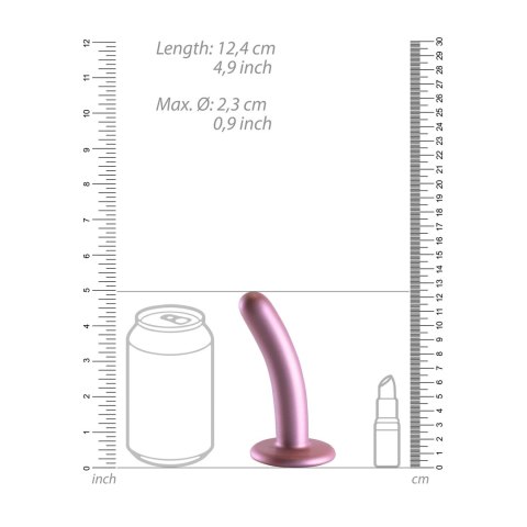 Ouch! - Wąskie silikonowe dildo z przyssawką 12 cm