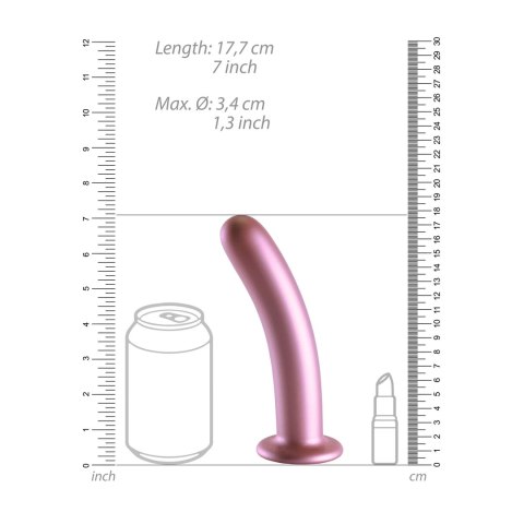 Ouch! - Wąskie silikonowe dildo z przyssawką 17 cm