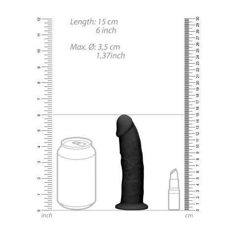 RealRock - Silikonowe dildo bez jąder 15 cm