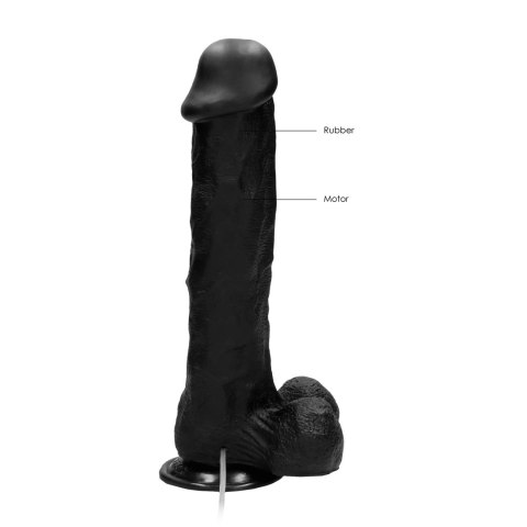 RealRock - Wibrujące realistyczne dildo z jądrami 28 cm