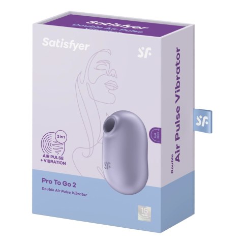 Satisfyer - Wibrator z podwójnym pulsowaniem powietrza Pro to Go 2