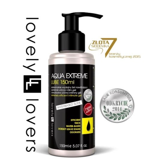 Lovely Lovers - AQUA EXTREME Lube 150ml Ekstremalnie Wydajny Żel Intymny Na Bazie Wody