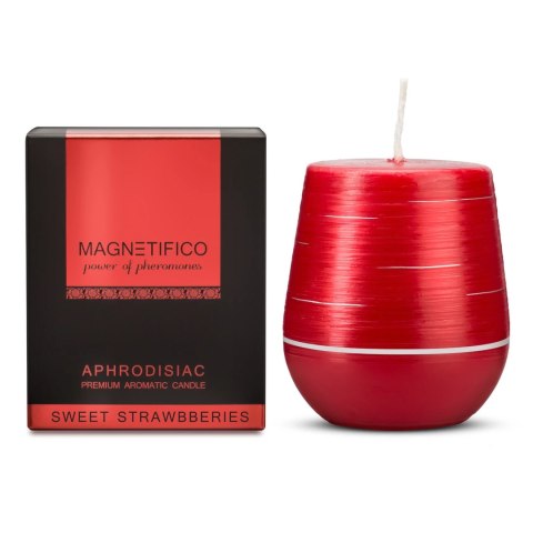 MAGNETIFICO - Aphrodisiac Candle Świeca Zapachowa Z Afrodyzjakami Truskawka