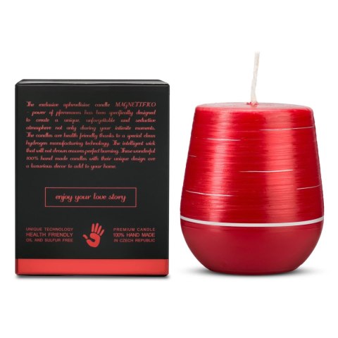 MAGNETIFICO - Aphrodisiac Candle Świeca Zapachowa Z Afrodyzjakami Truskawka