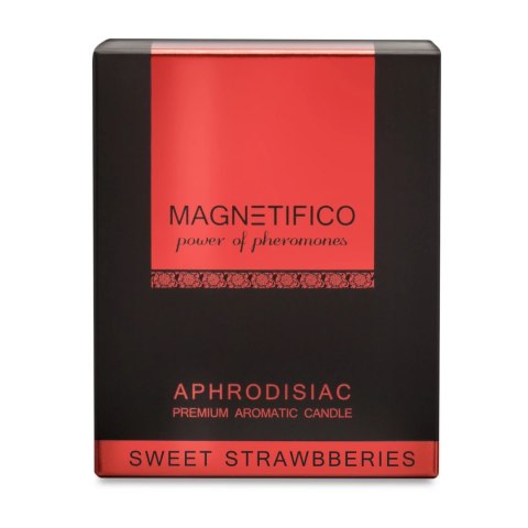 MAGNETIFICO - Aphrodisiac Candle Świeca Zapachowa Z Afrodyzjakami Truskawka