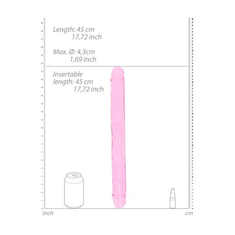 RealRock - Realistyczne podwójne dildo 45 cm