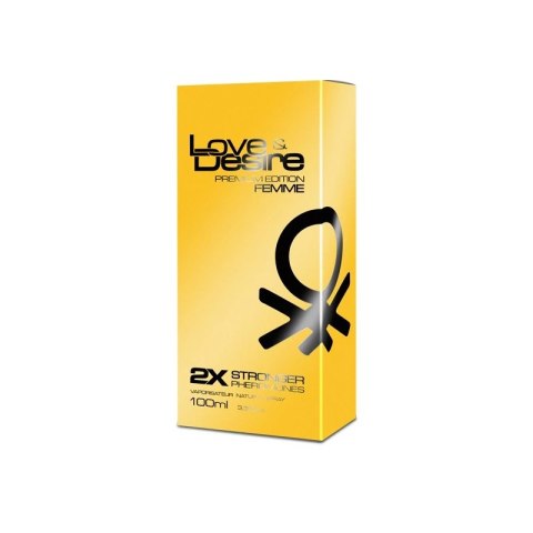 SHS Love Desire Damskie Gold 100 ml - Mocne Feromony Damskie Przyciągające Mężczyzn 100 ml