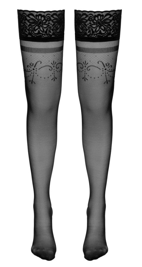 Cottelli LEGWEAR - Seksowne Pończochy Z Koronką I Eleganckimi Wzorami 4