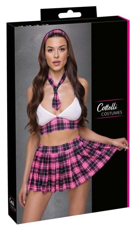 Cottelli COSTUMES - 4-Częściowy Strój W Kratę Gorącej Uczennicy XL