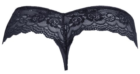 Cottelli LINGERIE - Wysokie Stringi Z Delikatnej Elastycznej Koronki XL