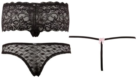 Cottelli LINGERIE - 3-Częściowy Zestaw Seksownych Damskich Majteczek XL