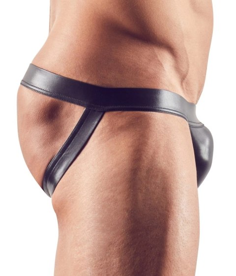 Svenjoyment - Seksowne Męskie Majtki Jockstrap Z Elastycznych Pasków Czarne XL