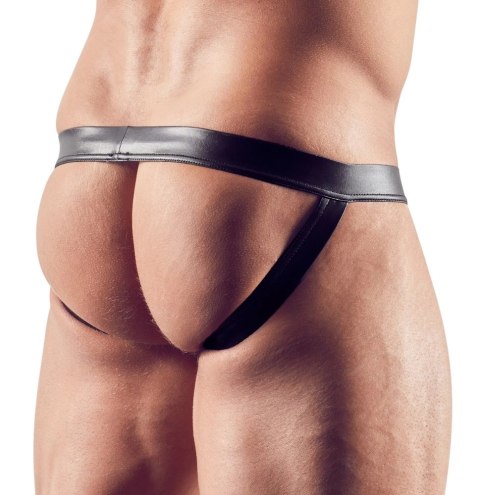 Svenjoyment - Seksowne Męskie Majtki Jockstrap Z Elastycznych Pasków Czarne S