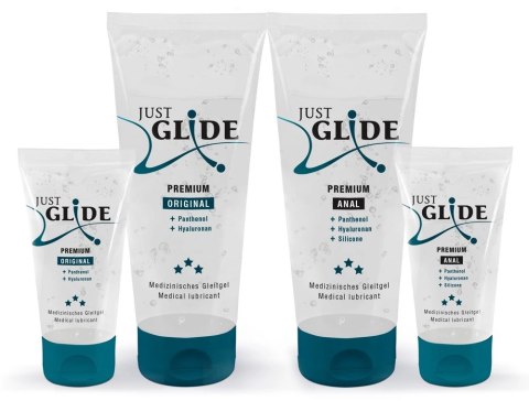 Just Glide - Zestaw Lubrykantów 2x Premium 2x Premium Anal 50 i 200 ml