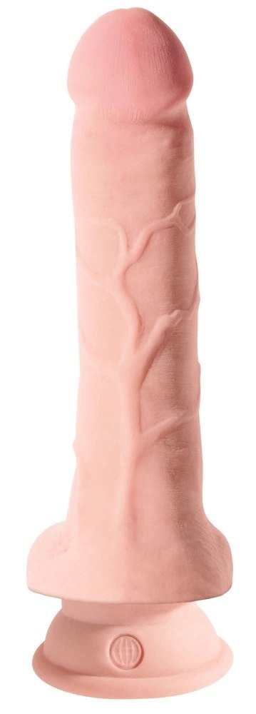 King Cock Plus - Realistyczne Dildo Z Jądrami I Przyssawką 20 CM Jasny Kolor Skóry