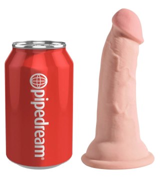 King Cock Plus - Realistyczne Naturalne Dildo Z Przyssawką 13 CM Jasny Kolor Skóry